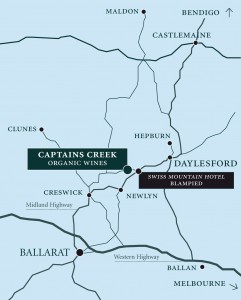 Captains Creek Location Map